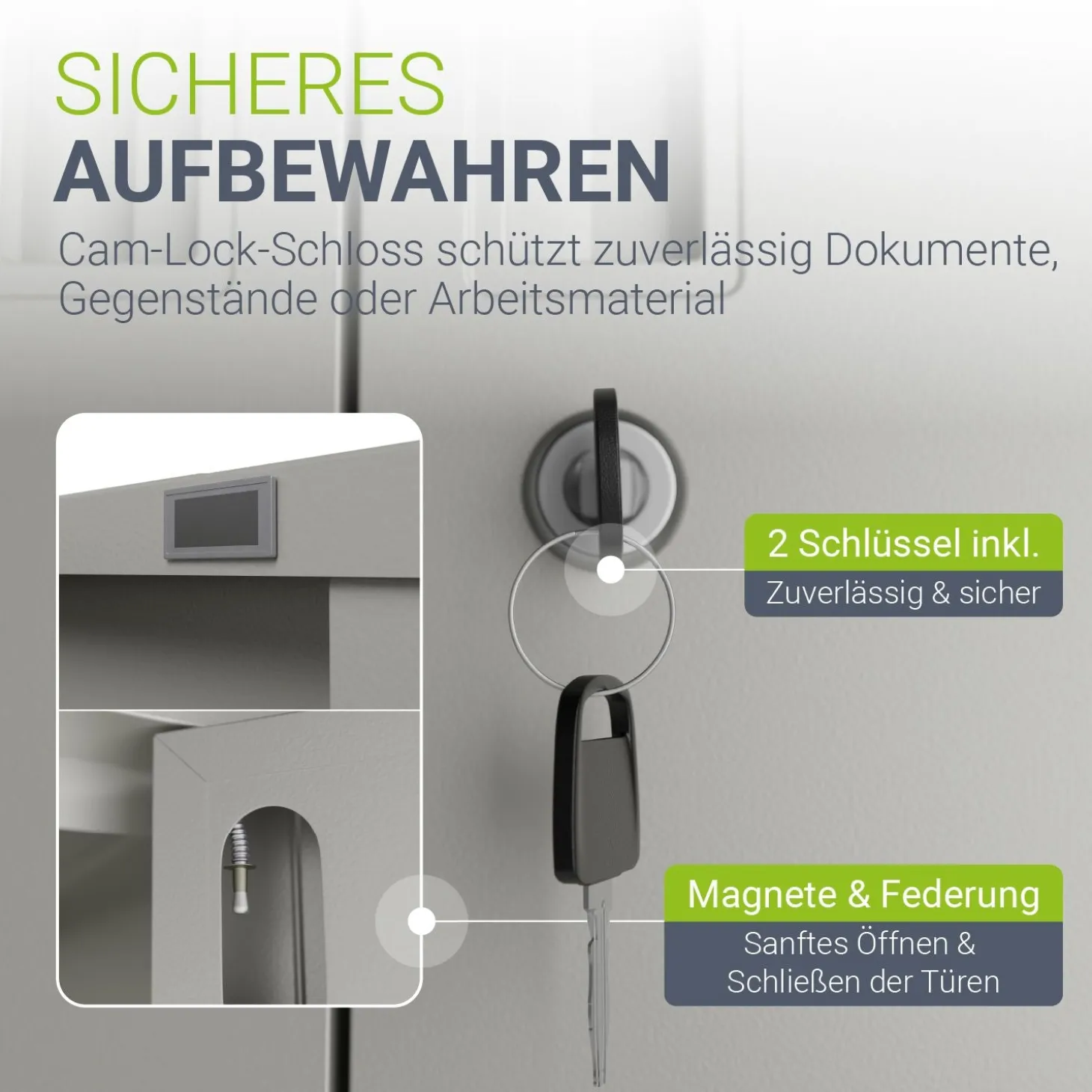 Aktenschrank aus Metall