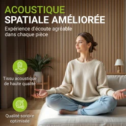 Akustikpaneele Holzoptik 4er Set