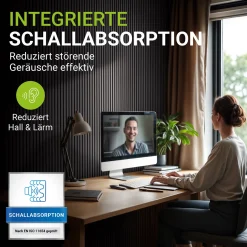 Akustikpaneele Holzoptik 4er Set