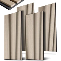 Akustikpaneele Holzoptik 4er Set