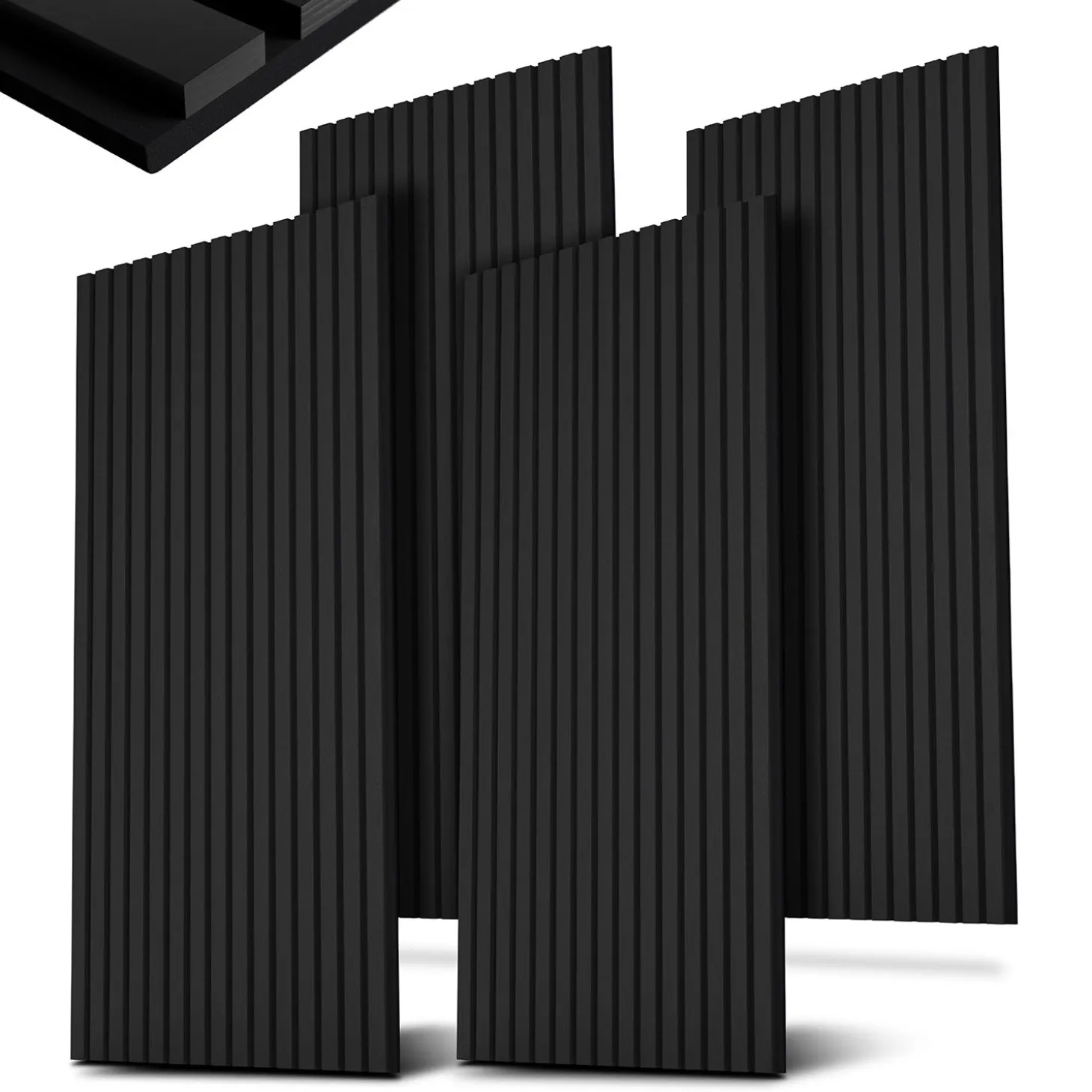 Akustikpaneele Holzoptik 4er Set