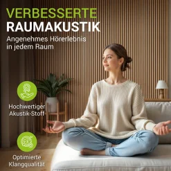 Akustikpaneele Holzoptik 4er Set