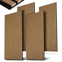 Akustikpaneele Holzoptik 4er Set