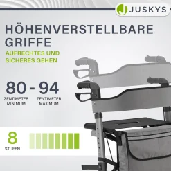 Aluminium Rollator Vital mit Sitz