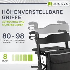 Aluminium Rollator Vital mit Sitz