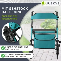 Aluminium Rollator Vital mit Sitz