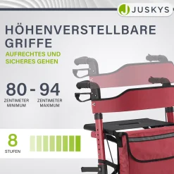 Aluminium Rollator Vital mit Sitz