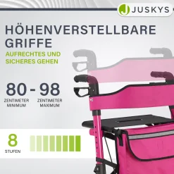 Aluminium Rollator Vital mit Sitz