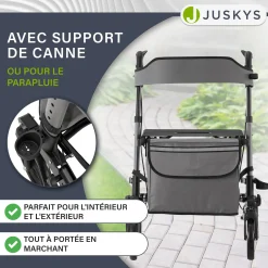 Aluminium Rollator Vital mit Sitz