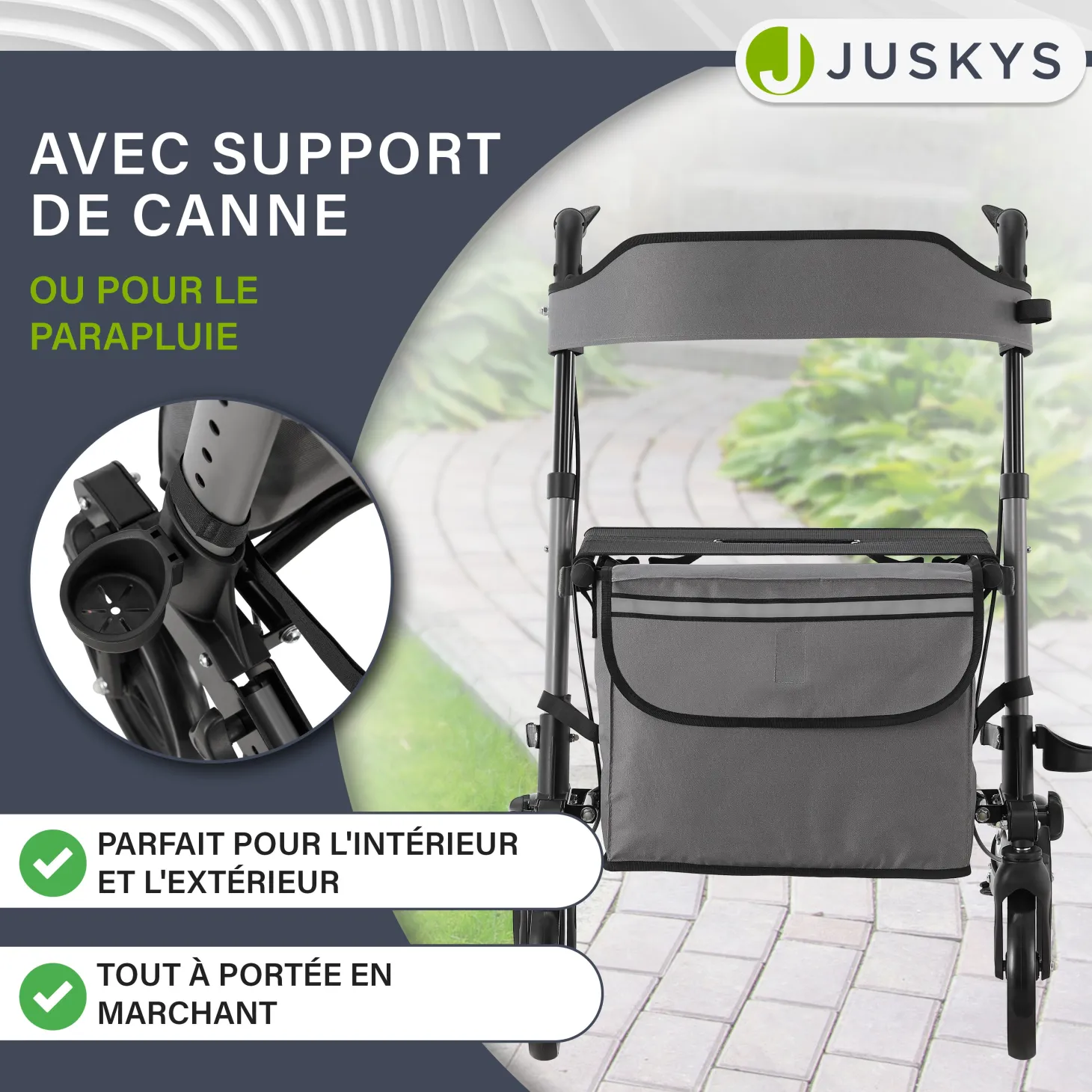Aluminium Rollator Vital mit Sitz