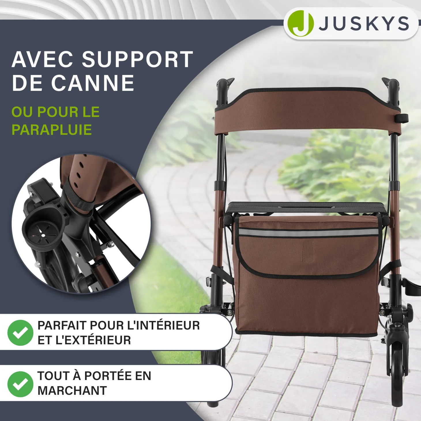 Aluminium Rollator Vital mit Sitz