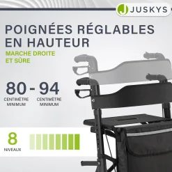 Aluminium Rollator Vital mit Sitz
