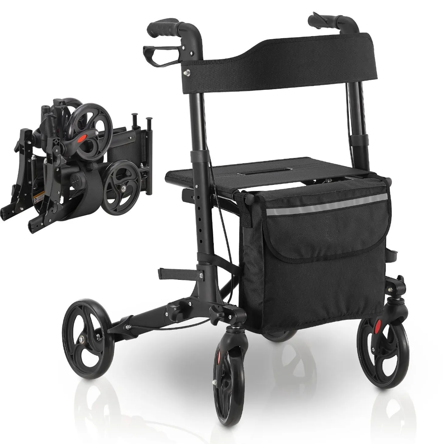 Aluminium Rollator Vital mit Sitz