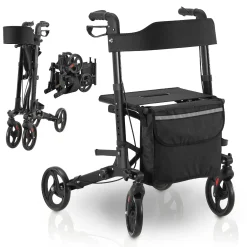 Aluminium Rollator Vital mit Sitz