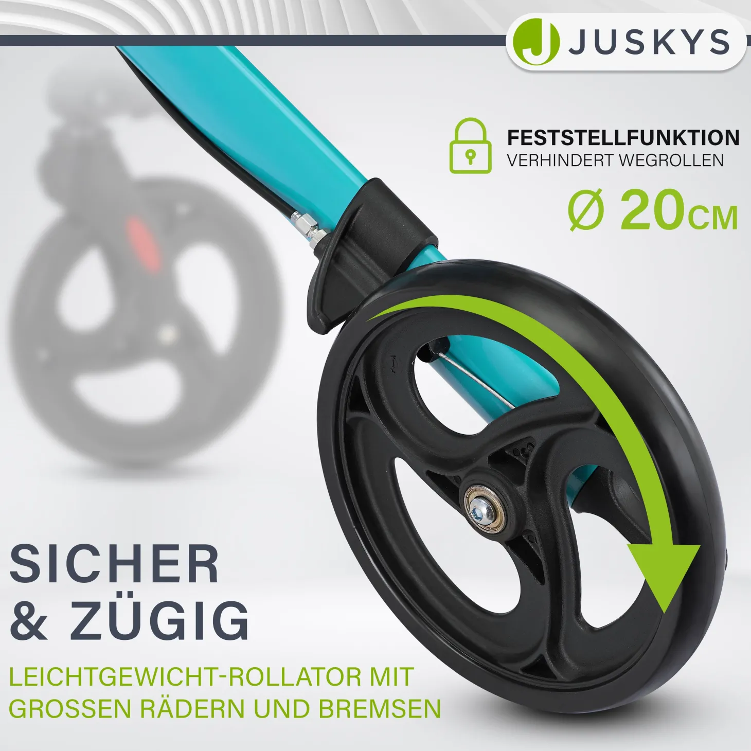 Aluminium Rollator Vital mit Sitz