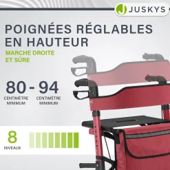 Aluminium Rollator Vital mit Sitz