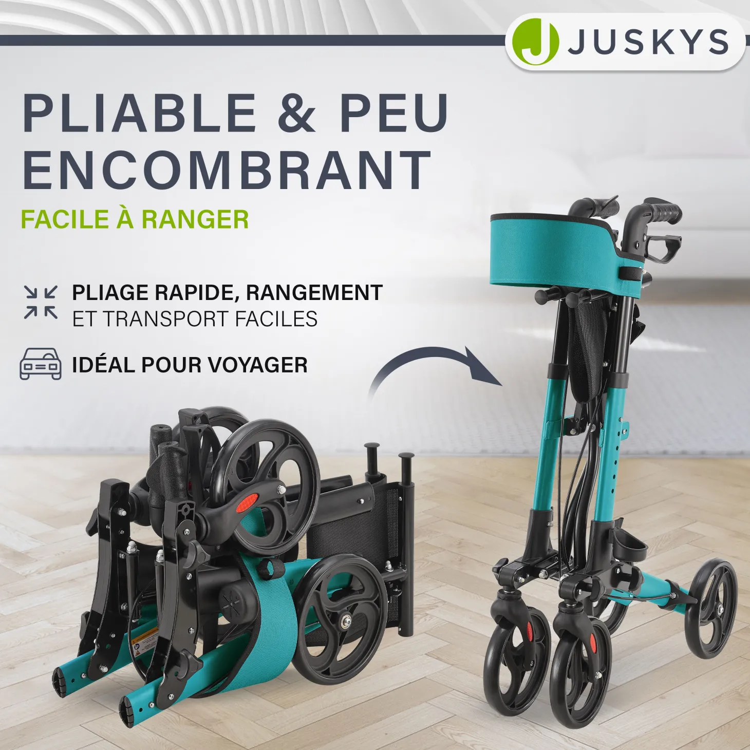 Aluminium Rollator Vital mit Sitz