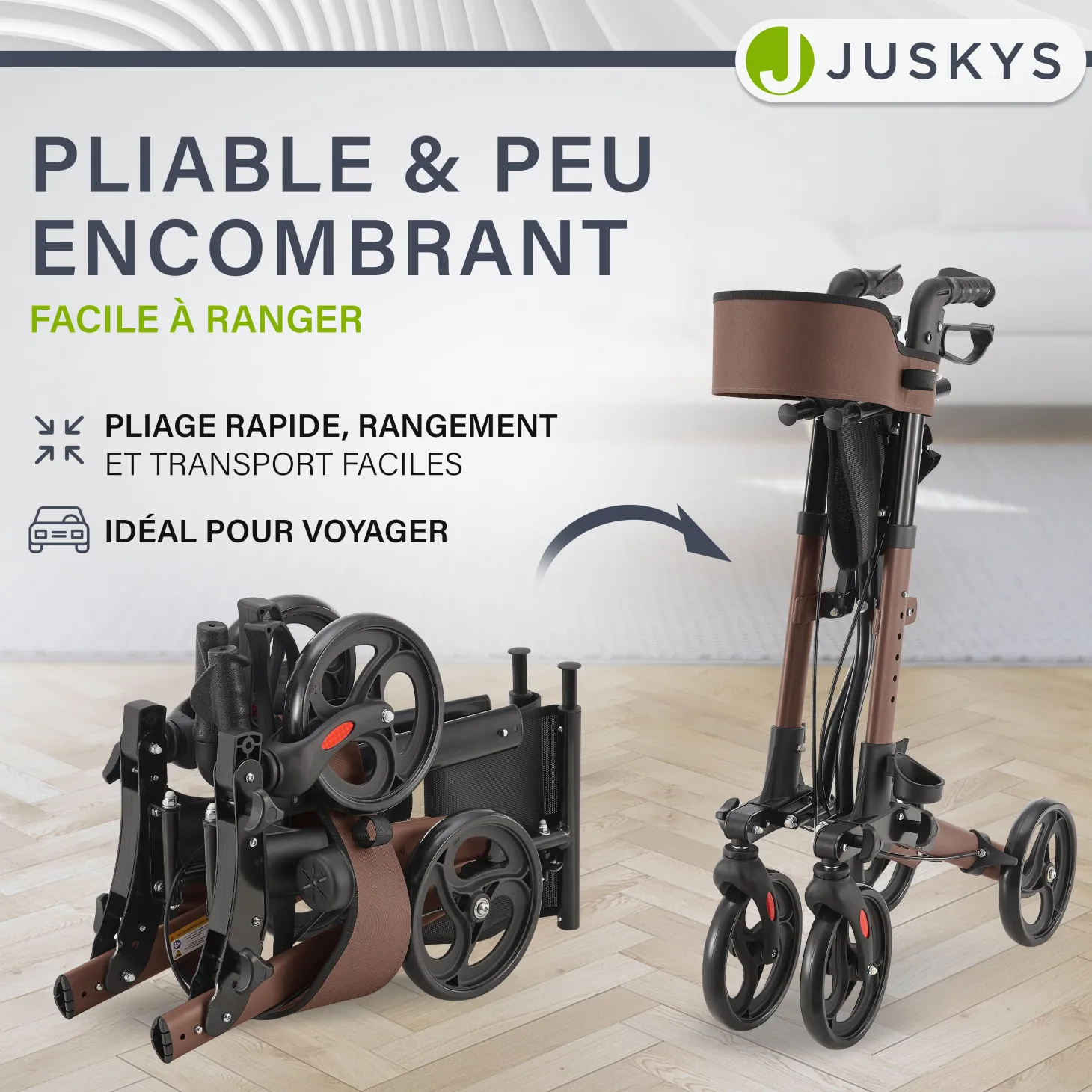 Aluminium Rollator Vital mit Sitz