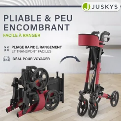 Aluminium Rollator Vital mit Sitz