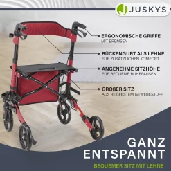 Aluminium Rollator Vital mit Sitz