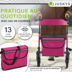 Aluminium Rollator Vital mit Sitz