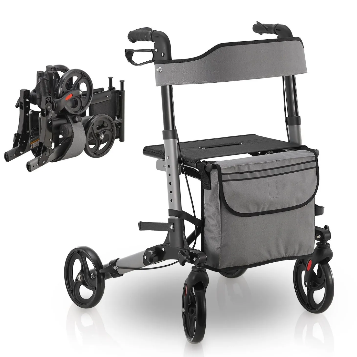 Aluminium Rollator Vital mit Sitz