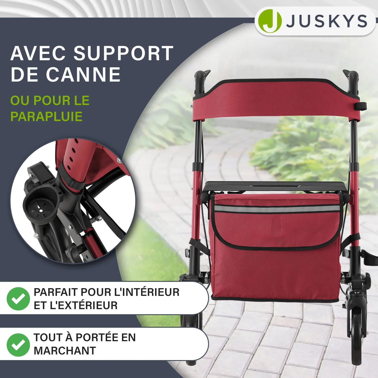 Aluminium Rollator Vital mit Sitz
