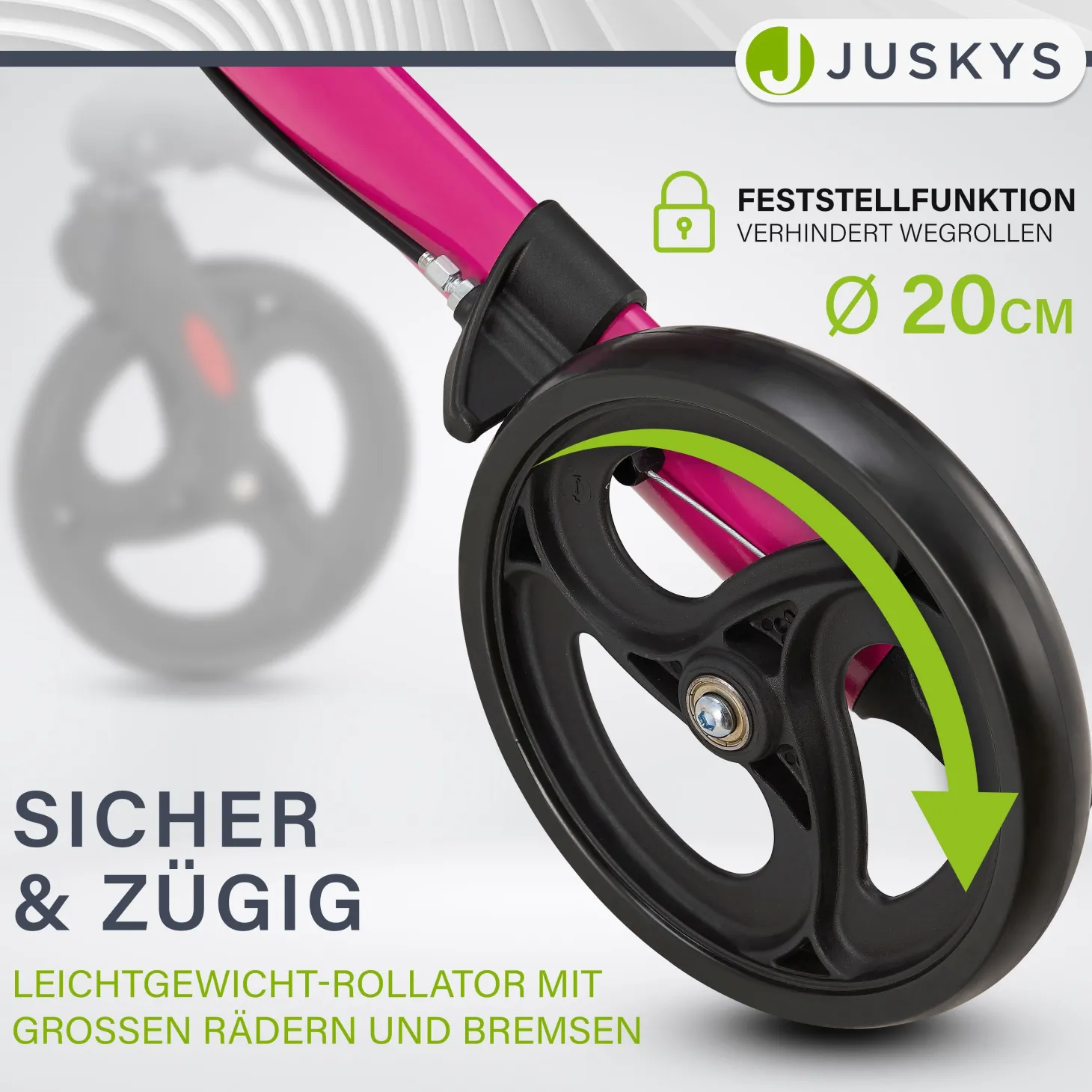 Aluminium Rollator Vital mit Sitz
