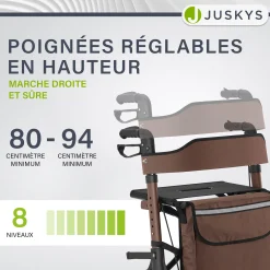 Aluminium Rollator Vital mit Sitz