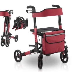 Aluminium Rollator Vital mit Sitz
