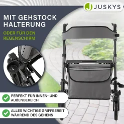 Aluminium Rollator Vital mit Sitz