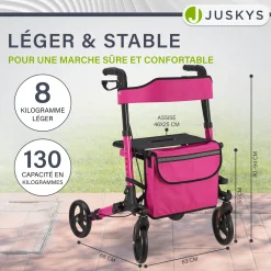 Aluminium Rollator Vital mit Sitz
