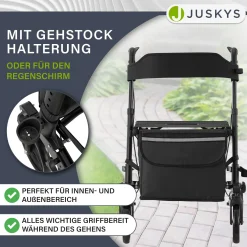 Aluminium Rollator Vital mit Sitz