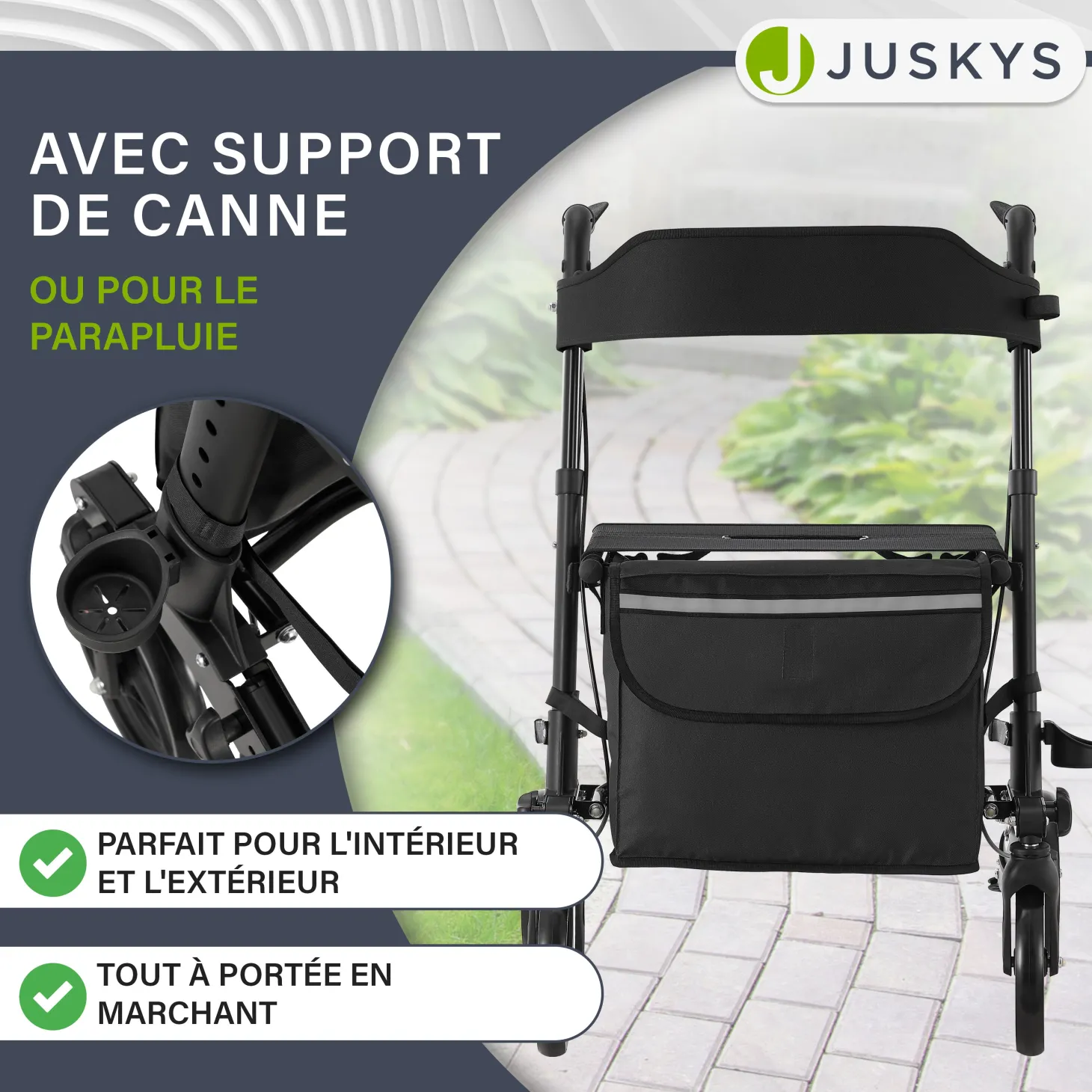Aluminium Rollator Vital mit Sitz