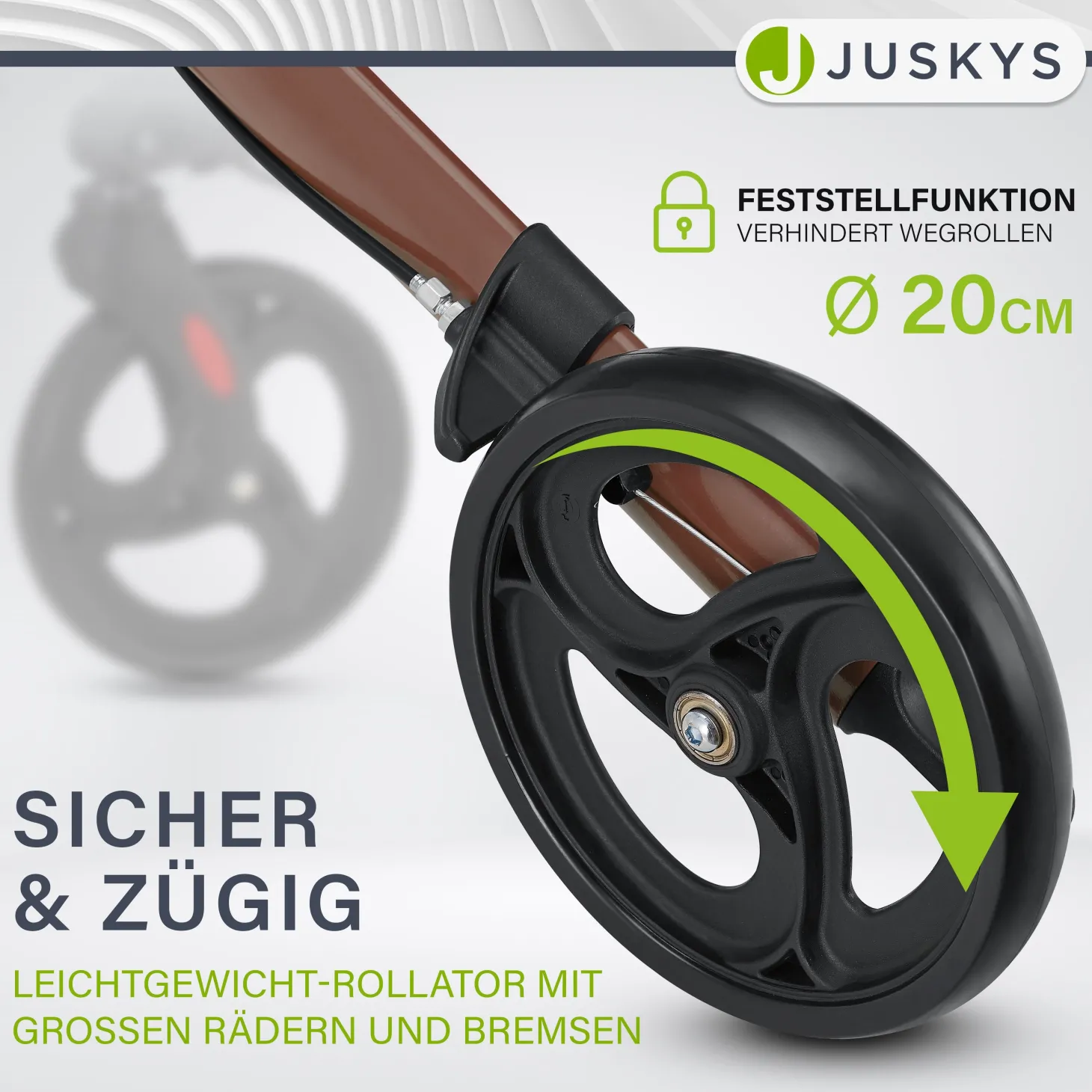 Aluminium Rollator Vital mit Sitz