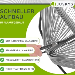 Balkonmöbel Set Ostana 3-teilig