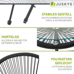 Balkonmöbel Set Ostana 3-teilig
