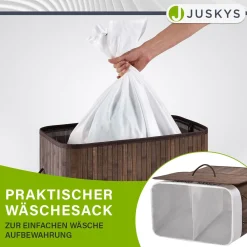 Bambus Wäschekorb Curly