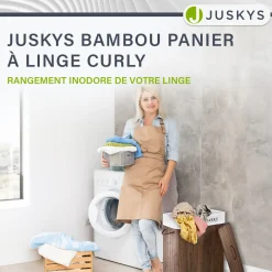 Bambus Wäschekorb Curly