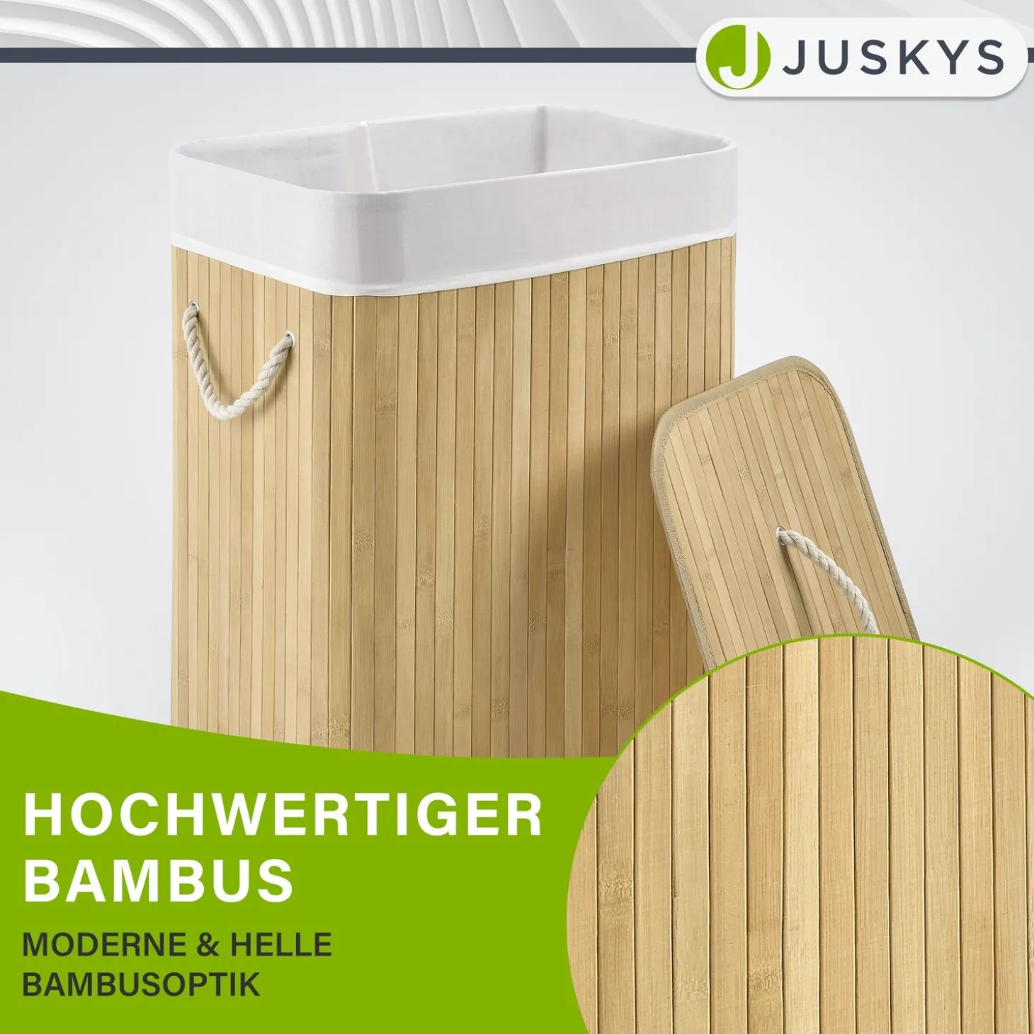 Bambus Wäschekorb Curly