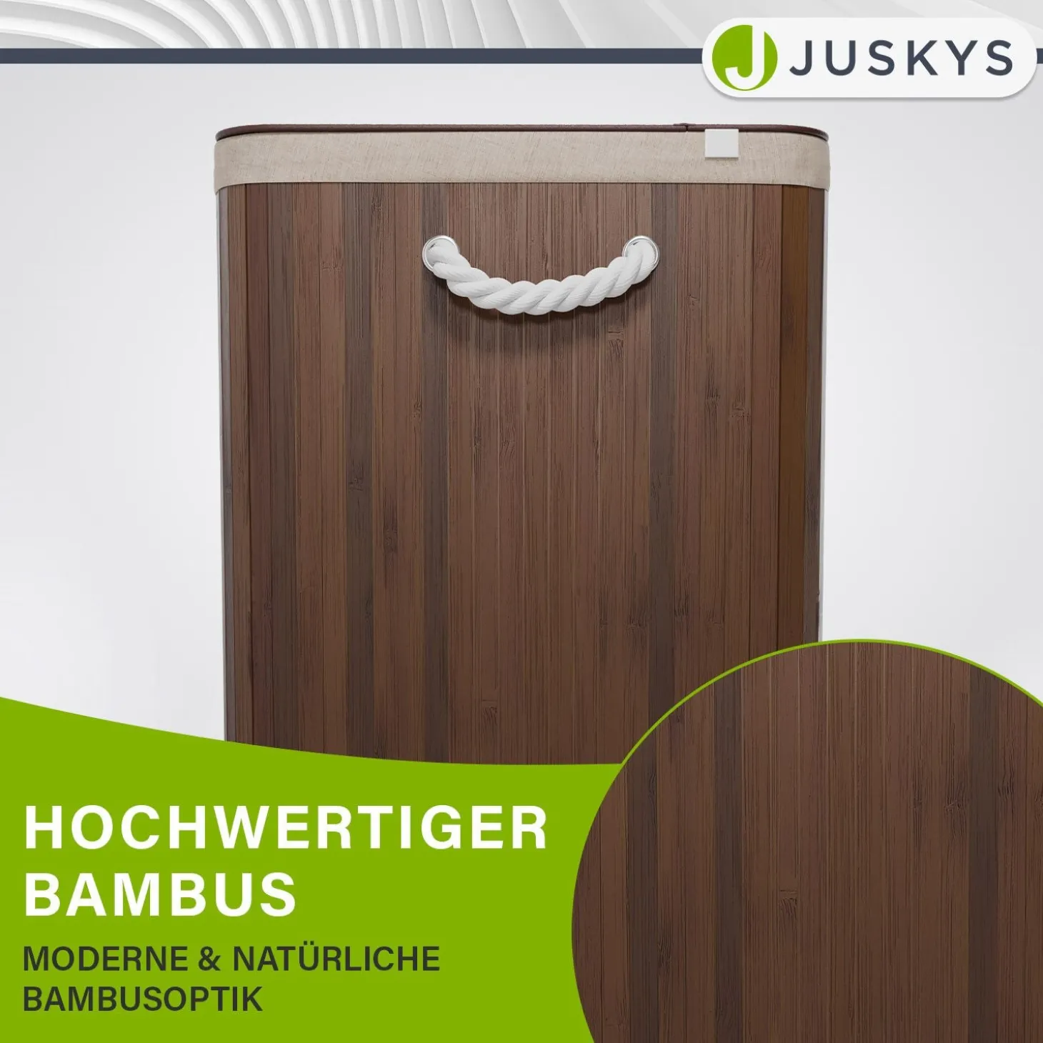 Bambus Wäschekorb Curly