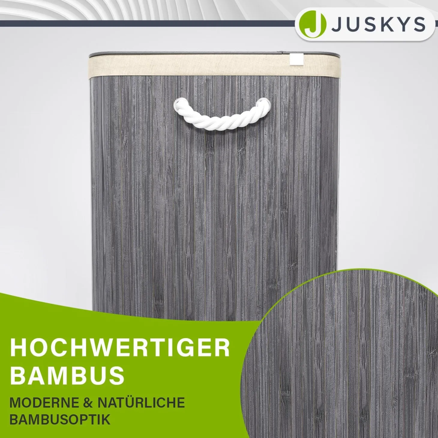 Bambus Wäschekorb Curly