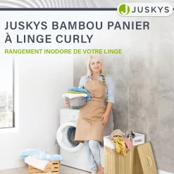 Bambus Wäschekorb Curly
