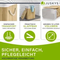 Bambus Wäschekorb Curly