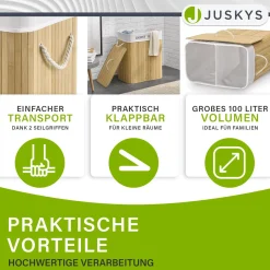 Bambus Wäschekorb Curly