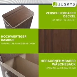 Bambus Wäschekorb Curly
