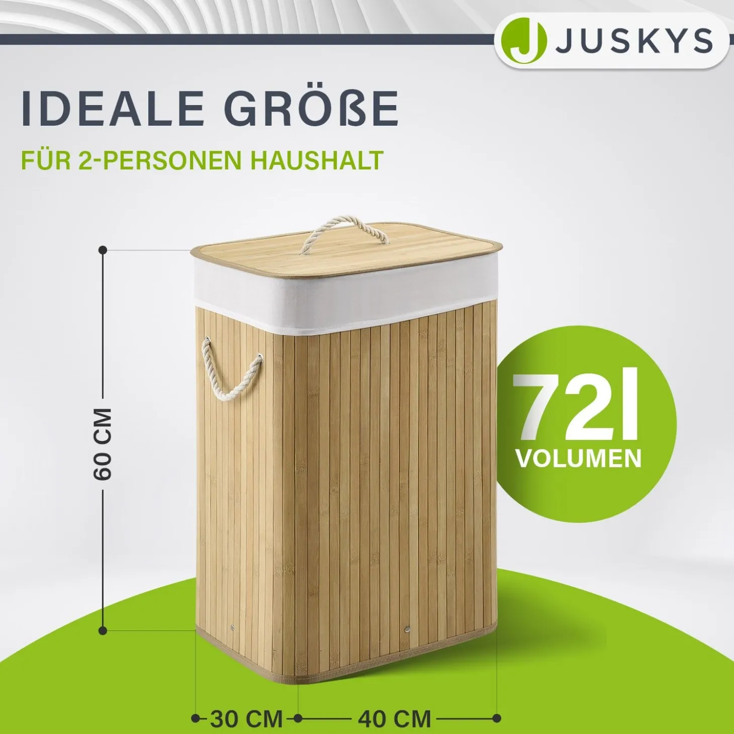 Bambus Wäschekorb Curly