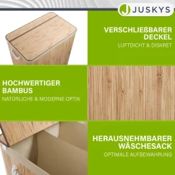 Bambus Wäschekorb Curly