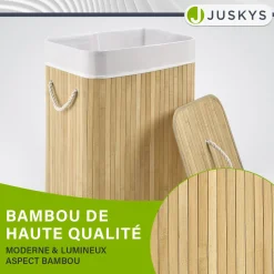 Bambus Wäschekorb Curly