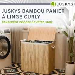 Bambus Wäschekorb Curly
